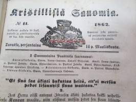 Kristilisiä Sanomia wuonna 1861-1862 -sidottu vuosikerta