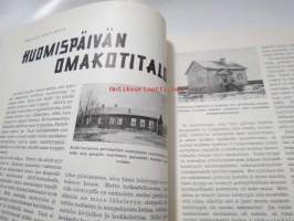 Me kaikki A. Ahlström Osakeyhtiön henkilökuntalehti 1958 nr 2, huomispäivän omakotitalo, millä tavoin läm mitän omakotitalon, omakotirakennustoimintaa