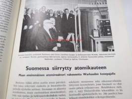 Me kaikki A. Ahlström Osakeyhtiön henkilökuntalehti 1958 nr 2, huomispäivän omakotitalo, millä tavoin läm mitän omakotitalon, omakotirakennustoimintaa