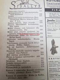 Kotiliesi 1945 nr 21, sis. mm. seur. artikkelit / kuvat / mainokset; Kotiapulaispula ja talousharjoittelu, Tunnettuja naisia kotioloissaan - kansanedustaja Martta