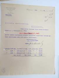 Häkli, Lallukka ja Kumpp Oy, Viipuri  20.10.1906 -asiakirja, omakätinen allekirjoitus Juho Lallukka
