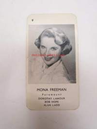 Mona Freeman -filmitähti-korttipelin kuva