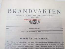 Brandvakten 1924 provnummer + 1925 nr 7, 5, 4, 3, 2 -palo-kunta-alan lehti, ruotsiksi