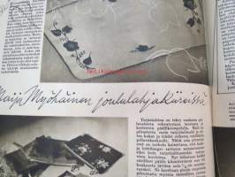 Kotiliesi 1943 nr 23-24 joulunumero, sis. mm. seur. artikkelit / kuvat / mainokset; Kansikuvitus Martta Wendelin, Säästöpankki, 4711, Pirttikalusto on