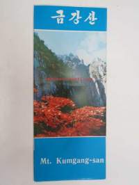 Guide to Mt. Kumgang-san -Pohjois-Korealainen turistikohde, englanninkielinen esite