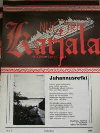 Nuori Karjala 1989 vuosikerta puuttuu nr 8,9 - Muistoja ja muisteluksia Karjalasta sekä karjalaisten ja heidän jälkeläistensä vaiheista