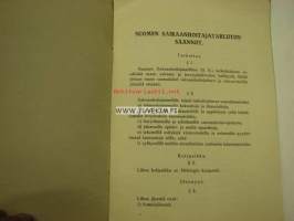 Suomen Sairaanhoitajatarliiton säännöt 1933