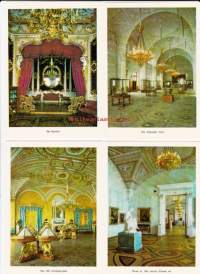 The Winter Palace.  The Hermitage, Museum Halls.  Talvipalatsi, Eremitaasi. 16 valokuvakorttia kansissa, 1977.