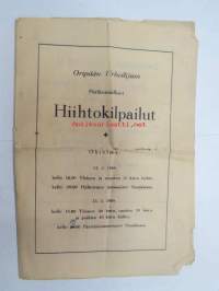 Oripään Urheilijain Piirikunnalliset Hiihtokilpailut 14.2.1948 - illalla tanssit Suojalassa