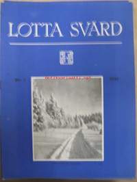 Lotta-Svärd 1943 nr 2 Fredrika Runeberg kansallisrunoilijamme puoliso, Suomen marsalkan päiväkäsky 28.1.1943