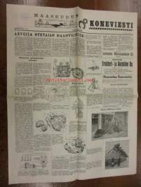 Maaseudun Koneviesti 1954 / 6,maaliskuu II sis. mm. seur. artikkelit / kuvat / mainokset; Volvon 25.000:nnes traktori, Magneetto tarkastelun kohteena,