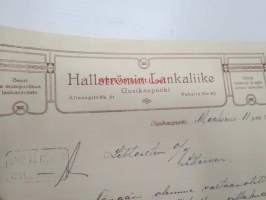 Hallströmin Lankaliike, Uusikaupunki, 11.3.1925 -asiakirja