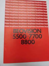 Bang &amp; Olufsen Beovision 5500-7700, 8000 -käyttöohjeet