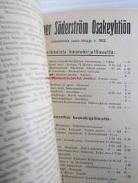 Suomen kirjakaupan vuosiluettelo 1912 - Årskatalog för finska bokhandeln 1910 - Suomenkielinen kirjallisuus