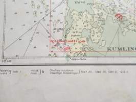 Veneilykartta Ahvenanmaan saaristo - Kumlinge - Lypert 1:50 000 ( järjestelmä A ) takana myös Kumlinge - Enklinge ja Lypertö, katso kuvista tarkempi sisältö