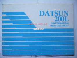 Datsun 200L Malli C230 -Käyttöohjekirja
