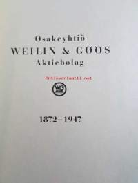 Osakeyhtiö Weilin &amp; Göös Aktiebolag 1872-1947