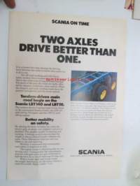 Scania on time - Two axles drive better than one. -esite