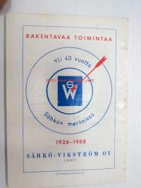 Lahden Hiihtoseura / Salpausselän (Salpausselkä) hiihdot Lahdessa 1.-3.3.1968, Suomen Hiihtoliiton 60-vuotis juhlakilpailut -käsiohjelma
