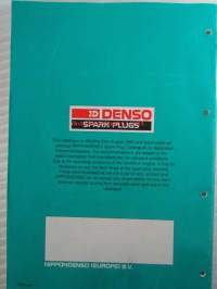 Denso Spark Plugs 1993-94 Recommendation Catalogue - sytytystulppaluettelo