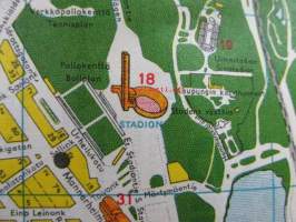 Welcome to Helsinki -  map 1962/ Helsingin Osakepankki