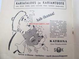 Karjatalous 1952 nr 25 sis. mm. seur. artikkelit / kuvat / mainokset; Syksyn rehutilanne, Hedvig Gebhard 85-vuotias, Uusia lypsäjämestareita Uudenmaan
