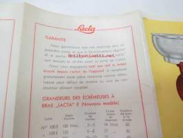 Lacta - Les écrémeuses Lacta - Importées de Finlande - Prouvent leur qualité -maitoseparaattorin myyntiesite ranskan kielellä