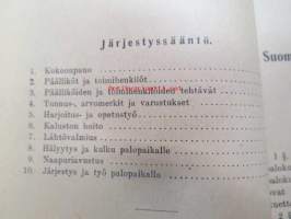 Suomen yleiseen palokuntaliittoon kuuluvien palokuntien ohjesäännöt (1924)
