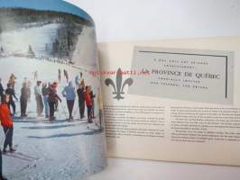 La Province de Quebec - A nos amis les skieurs - to our friends the skiers -matkailuesite, laskettelu-urheilua