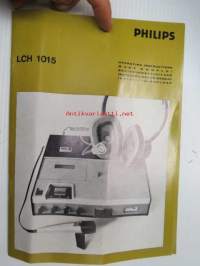 Philips LCH 1015 operating instructions -nauhurin käyttöohjeet