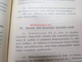 Suomen Waltionrautatiet - Junien lämmitys- ja jäähdytyslaitoksia kopskeva Ohjesääntö 1901 Finska Statsjernvägerne Reglemente rörande Värmnings- och