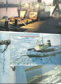 Satamia laivoja - laivakuva painokuva 19x24 cm 4 kpl:n erä