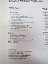 Salora VTX 5000 näyttöpääte -myyntiesite