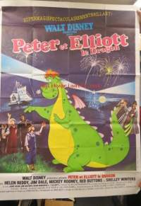 Elliot Le Dragon / Walt Disney -elokuvajuliste, ranskankielinen, jättikoko