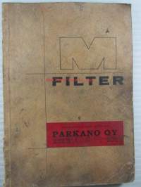 M-Filter, Suodatinluettelo 1972