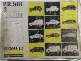 Renault ...&amp;#10145;&amp;#65038; 1986 - P.R. 901  - Varaosaluettelo, katso sisältö kuvista tarkemmin