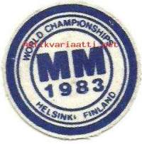 MM 1983 Helsinki -  hihamerkki