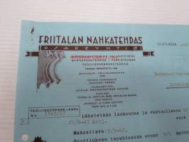 Friitalan Nahkatehdas Oy, Ulvila, 21.4.1942 -asiakirja