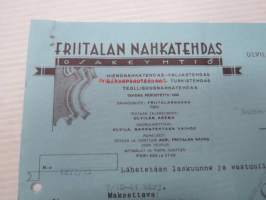 Friitalan Nahkatehdas Oy, Ulvila, 3.7.1942 -asiakirja