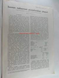 Suomen mekaanisen puunjalostuksen jätepuut, eripainos Paperi ja Puu 1952 nr 1