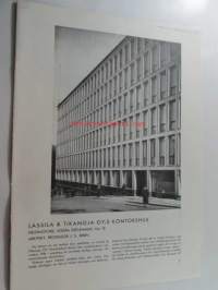 Lassila &amp; Tikanoja Oy:s kontorshus Helsingfors Södra Esplanadg. nr 18, särtryck ur arkitekten 1936 nr 3