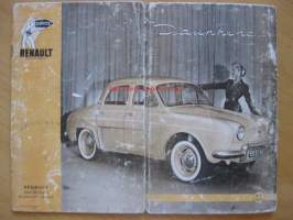 Renault Dauphine 1957-1958 Huoltokirja