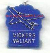 Vickers Valiant  - lentokone neulamerkki  rintamerkki muovia