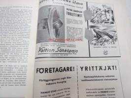 Teollisuuslehti 1951 nr 10, sis. mm. Uivan öljysäiliön historiaa - tankkilaivat, ym.