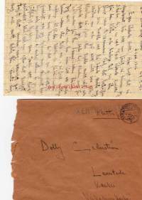 Kenttäpostikuori ja kirje, 29.09.1941. Peiteluku 1316, II/JR55.