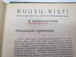 Ruusu-Risti 1928-29 Salatieteellinen aikakauskirja sidottu vuosikerta
