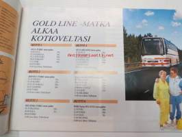 Gold Line valmismatkat Eurooppaan busseilla 1995 -myyntiesite