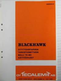 Blackhawk Sytytysvirtapiirin tarkistusmittarin malli TE-463 - käyttöohjeet