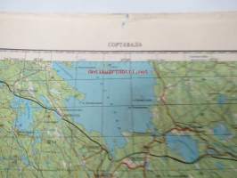 Sortavala - Sortavala 1:200 000 -venäläinen kartta v. 1993