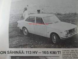 Automies 1970 nr 5 - Korpivaara Oy Toyota, Citroën, Suzuki - asiakaslehti, Toyota Corona 1500 Mark I, Mark II, mark II de luxe, Mark II  Hardtop